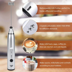 2 in 1 Rechargeable Electric Coffee Beater & Frother