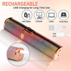 2 in 1 Electric Rechargeable Eyebrow Trimmer & Facial Hair Remover – Painless Women’s Face Razor