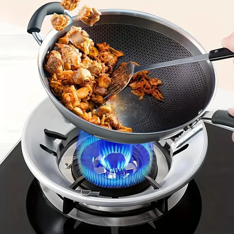 Stainless Steel Gas Stove Saver Windproof Cover Burner Stand